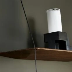 Woud STEDGE Shelf 80cm, Smoked Oak -Maze Furni Shop woud stedge shelf 80cm 1