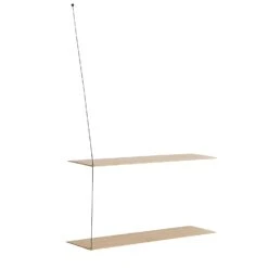 Woud STEDGE Shelf 80cm, White Pigmented Oak
