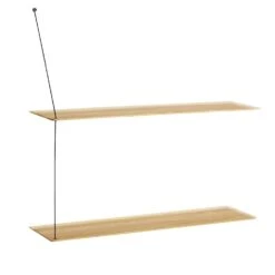 Woud STEDGE Shelf 80cm, White Pigmented Oak -Maze Furni Shop woud stedge shelf 80cm 5