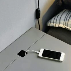 Peep S1 Wall Bedside Table, Angel White -Maze Furni Shop zweed peep s1 wall mounted bedside cabinet 3