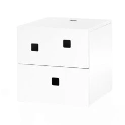 Peep S1 Wall Bedside Table, Angel White